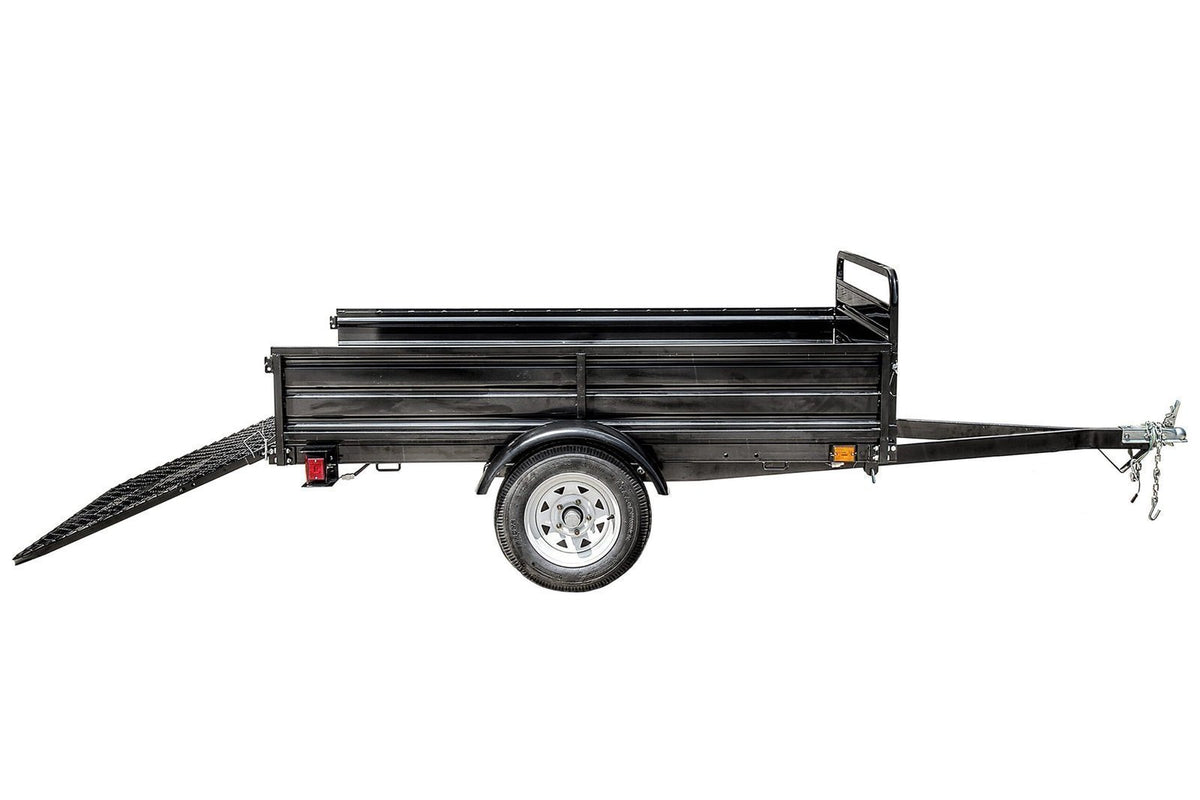 DK2 5-ft x 7-ft Steel Utility Trailer with Ramp Gate ( 1639-lb Capacity ) 2491711