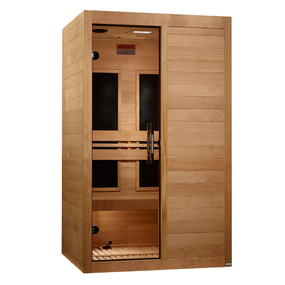 Maxxus 2-Person S-Line Low EMF FAR Infrared Sauna - Canadian Hemlock MX-S206-01