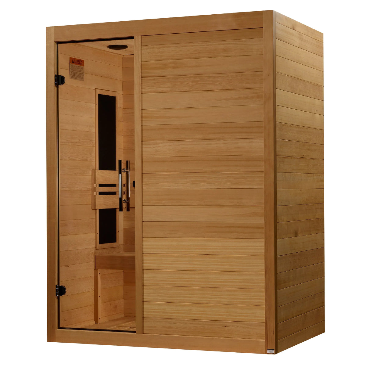 Maxxus 3-Person S-Line Low EMF FAR Infrared Sauna - Canadian Hemlock MX-S306-01