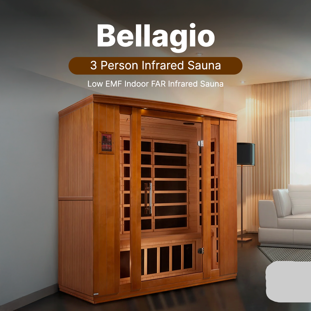 Dynamic "Bellagio" 3-person Low EMF FAR Infrared Sauna - DYN-6306-02