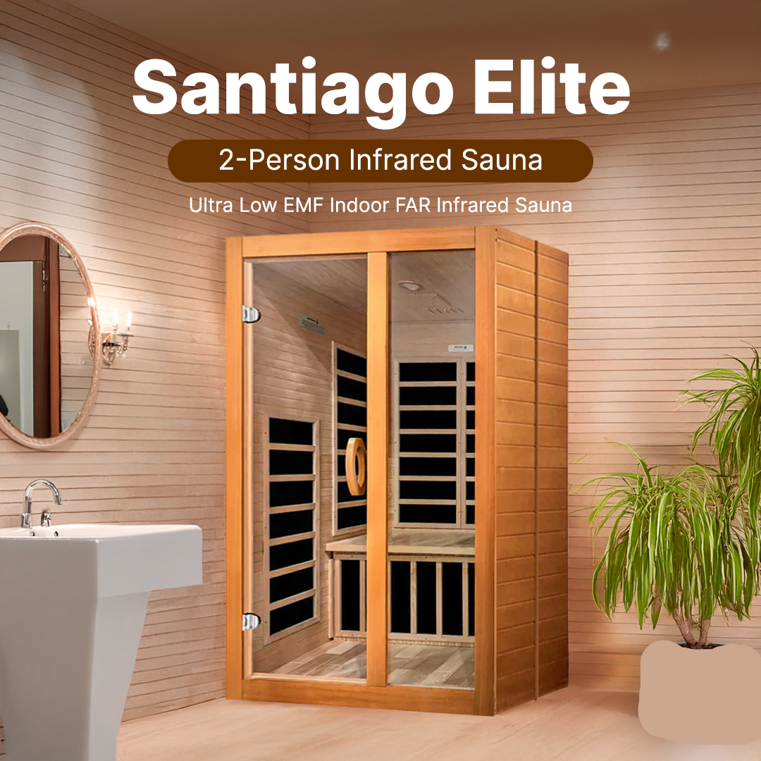 Dynamic Santiago Elite 2-person Ultra Low EMF FAR Infrared Sauna - DYN-6209-02 Elite
