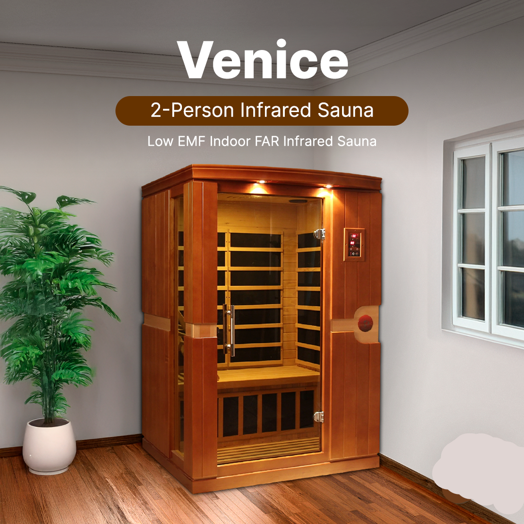 Dynamic "Venice" 2-person Low EMF FAR Infrared Sauna DYN-6210-01