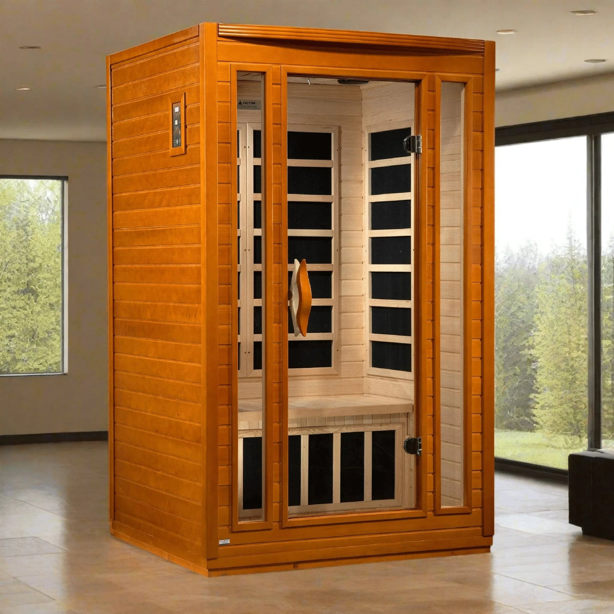 Dynamic "San Marino" 2-person Low EMF FAR Infrared Sauna DYN-6206-01