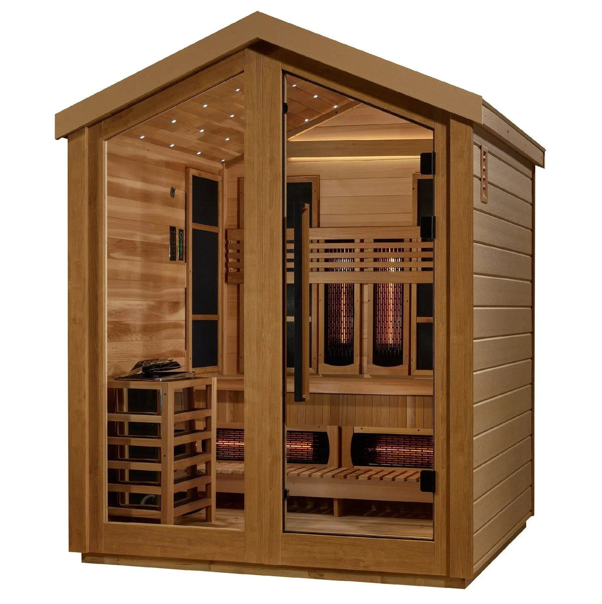 Golden Designs Loviisa 3 Person Hybrid Outdoor Sauna GDI-8523-01