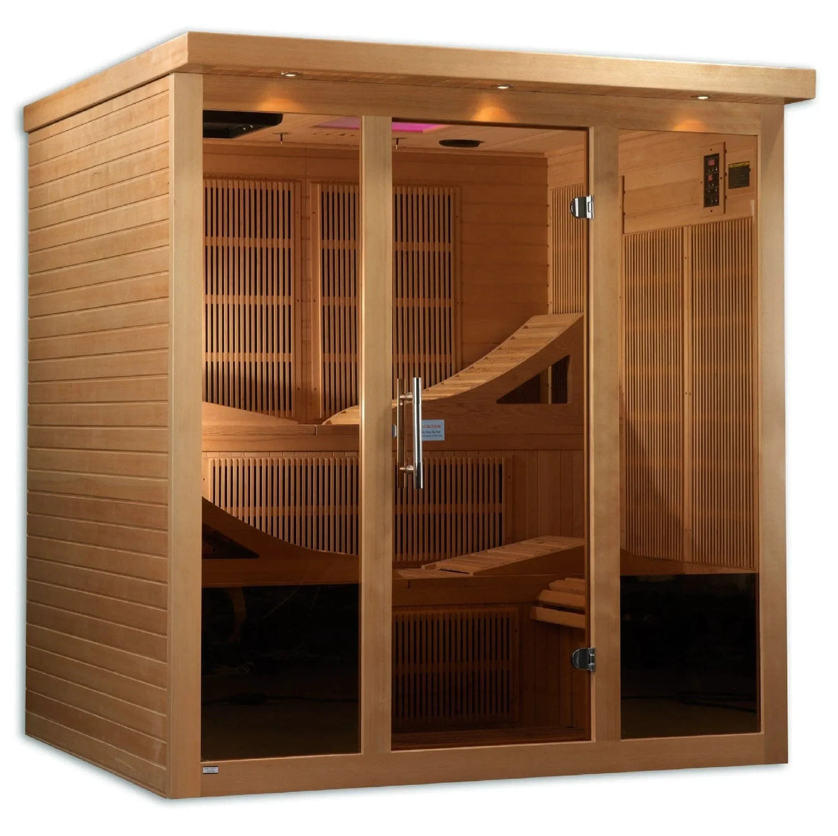 Golden Designs "Monaco" 6-person PureTech™ Near Zero EMF FAR Infrared Sauna - GDI-6996-01