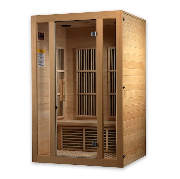 Maxxus 2-Person Seattle Near Zero EMF (Under 2MG) FAR Infrared Sauna Canadian Hemlock MX-J206-01-ZF