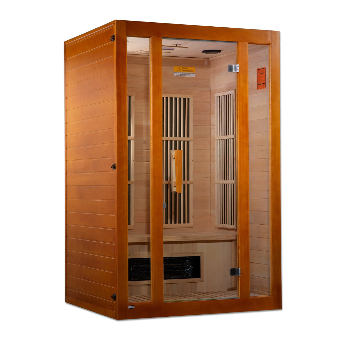 Maxxus MX-J206-02S 2-Person "Aspen" Dual Tech Low EMF FAR Infrared Sauna Canadian Hemlock Sanctuary