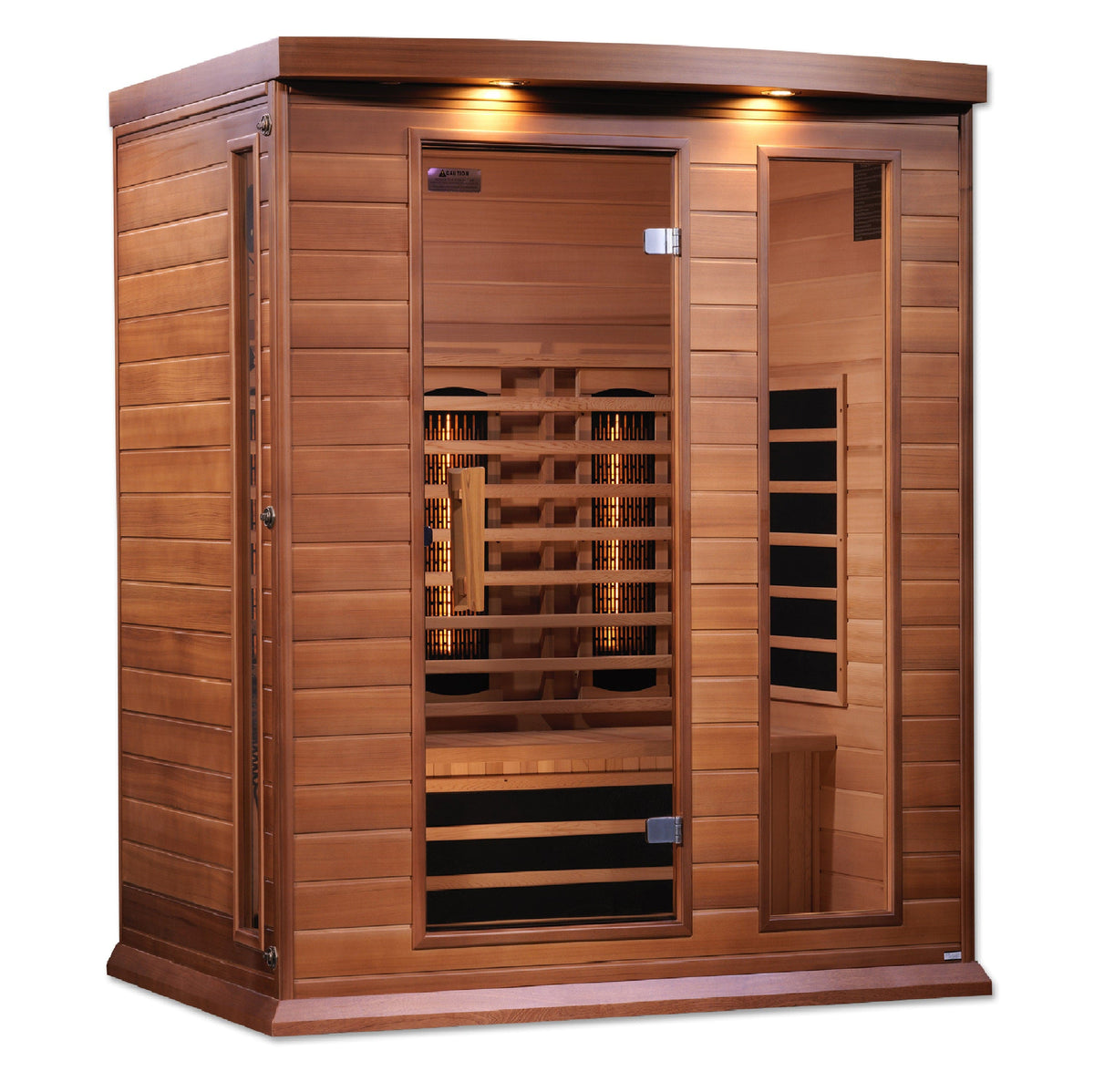 Maxxus MX-M306-01-FS CED 3 Person Full Spectrum Near-Zero EMF Infrared Sauna Canadian Red Cedar Sanctuary