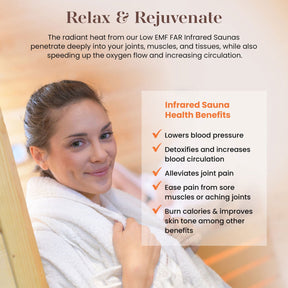 Dynamic "Barcelona" 1-2-person Low EMF FAR Infrared Sauna DYN-6106-01