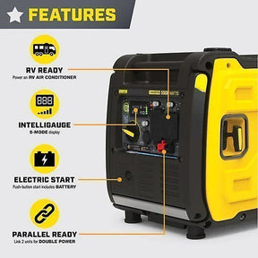 New!Champion Power Equipment 5500Watt Wireless Remote Start RV Ready Portable Inverter Generator with Quiet Technology & CO Shield