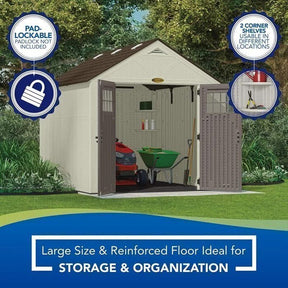 Suncast Tremont 8×10 BMS8100 Outdoor Resin Storage Shed