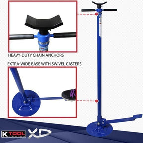 K Tool 3/4 Ton Under Hoist Jack Stand with Pedal
