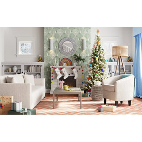 Alaya Wall Mounted Electric Fireplace Sand & Stable Finish