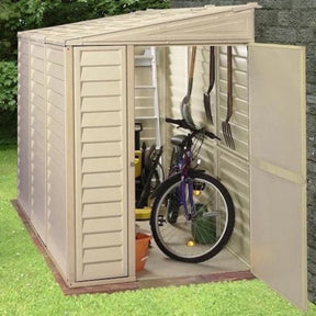 Duramax 4ft x 8ft Sidemate Vinyl Resin Outdoor Storage Shed