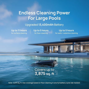Beatbot AquaSense 2 Pro Robotic Pool Cleaner – 5-in-1 Cordless Skimmer & Clarifier, App-Controlled, Smart Parking, Up to 3,875 Sq. Ft. – Obsidian