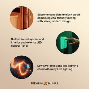 New 2026 Model Dynamic “Lucca” 2 Person Low EMF FAR Infrared Sauna DYN-6215-05