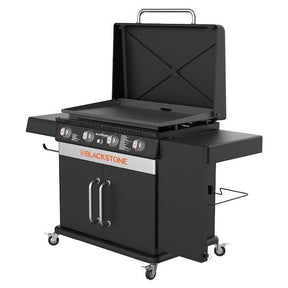 Blackstone 36-in Culinary Cabinet Griddle with Side Table: Versatile Outdoor Cooking in Stainless Steel