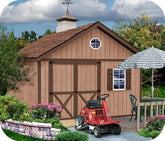 Brandon 12×16 Wood Storage Shed Kit – ALL Pre-Cut