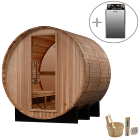 Golden Designs "Zurich" 4 Person Barrel Traditional Sauna GDI-B024-01