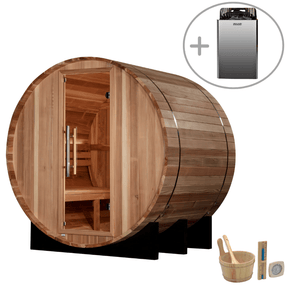 Golden Designs "St. Moritz" 2 Person Barrel Traditional Sauna  GDI-B002-01