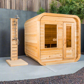 Dundalk CT Luna 4 Person Barrel Sauna