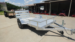 5′ x 10′ Aluminum Utility Trailer with Gate and Mag Wheels – 3500 lb Axle
