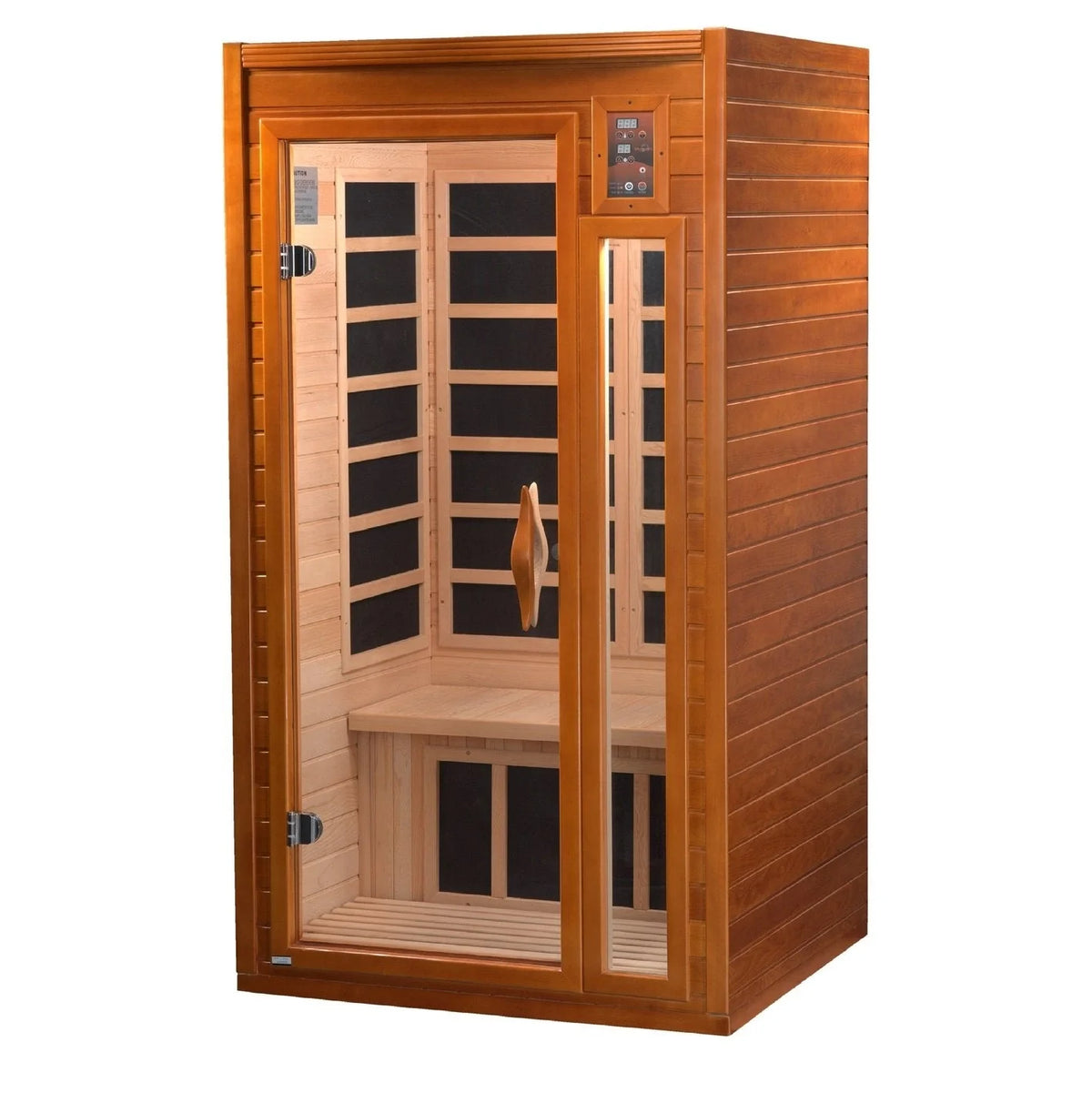 Dynamic "Barcelona" 1-2 Person Low EMF FAR Infrared Sauna – Canadian Hemlock Personal Sanctuary (DYN-6106-01)