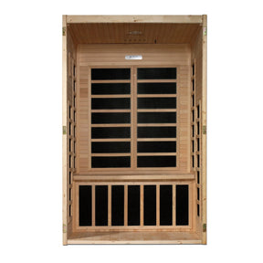 Dynamic "Santiago" 2-person Low EMF FAR Infrared Sauna DYN-6209-01