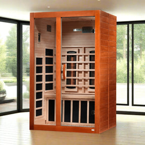 Dynamic "Santiago" 2-person Full Spectrum Near Zero EMF FAR Infrared Sauna DYN-6209-03 FS