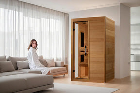 New 2026 Model Dynamic “Lucca” 2 Person Low EMF FAR Infrared Sauna DYN-6215-05
