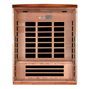 Dynamic "Lugano" 3-person Low EMF FAR Infrared Sauna DYN-6336-02