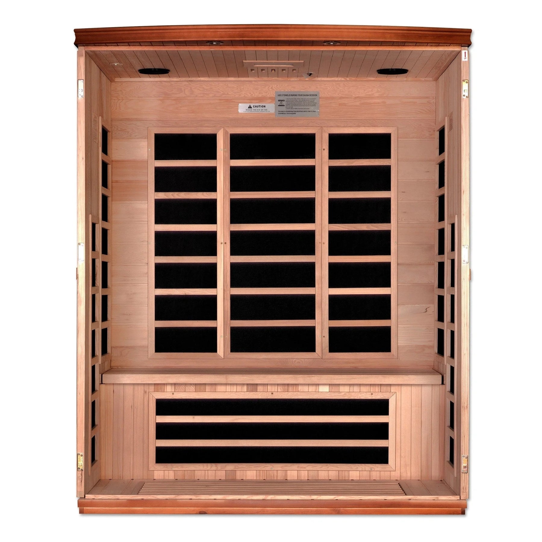 Dynamic Lugano 3-person Ultra Low EMF FAR Infrared Sauna - DYN-6336-02 Elite