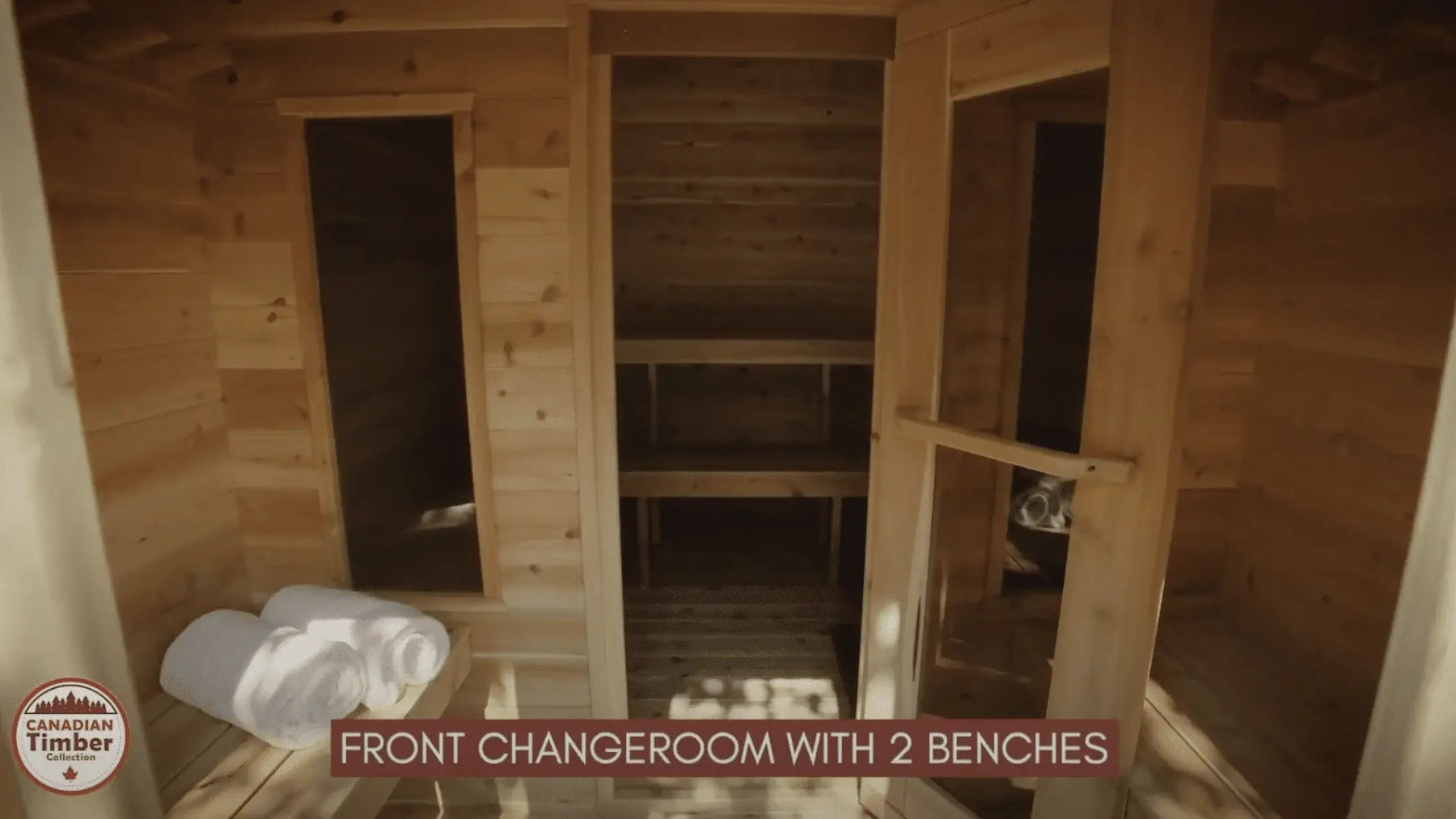 Dundalk CT Georgian 6 Person Outdoor Sauna with Changeroom