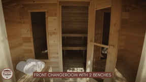 Dundalk CT Georgian 6 Person Outdoor Sauna with Changeroom