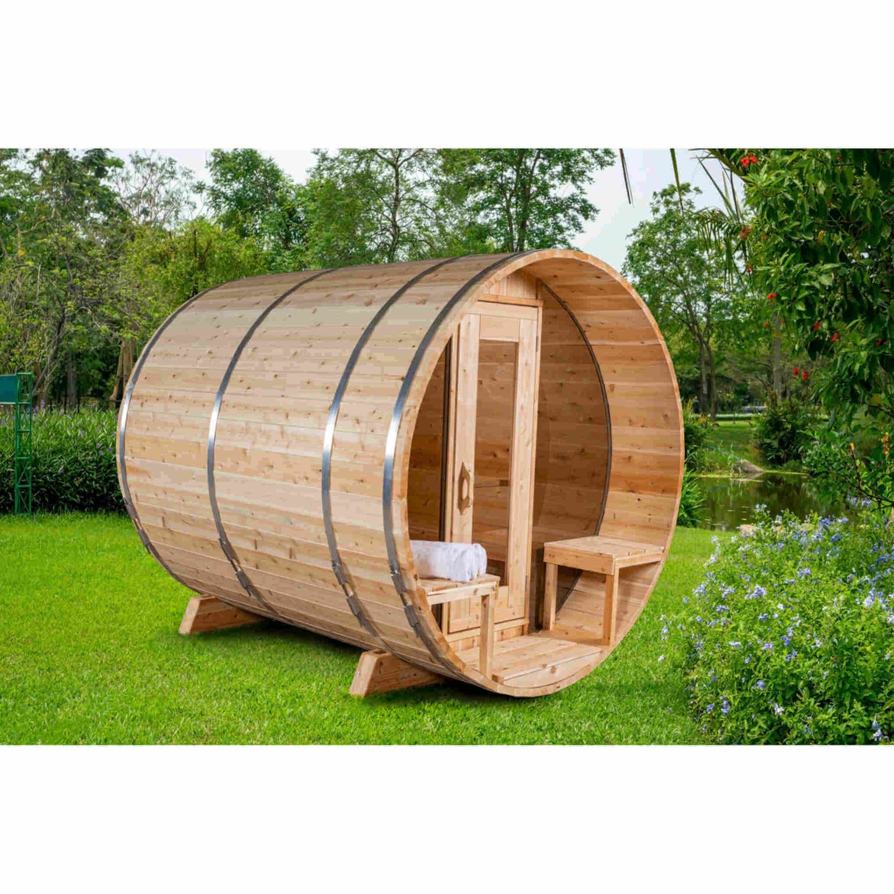 Dundalk CT Tranquility 6 Person Barrel Sauna CTC2345