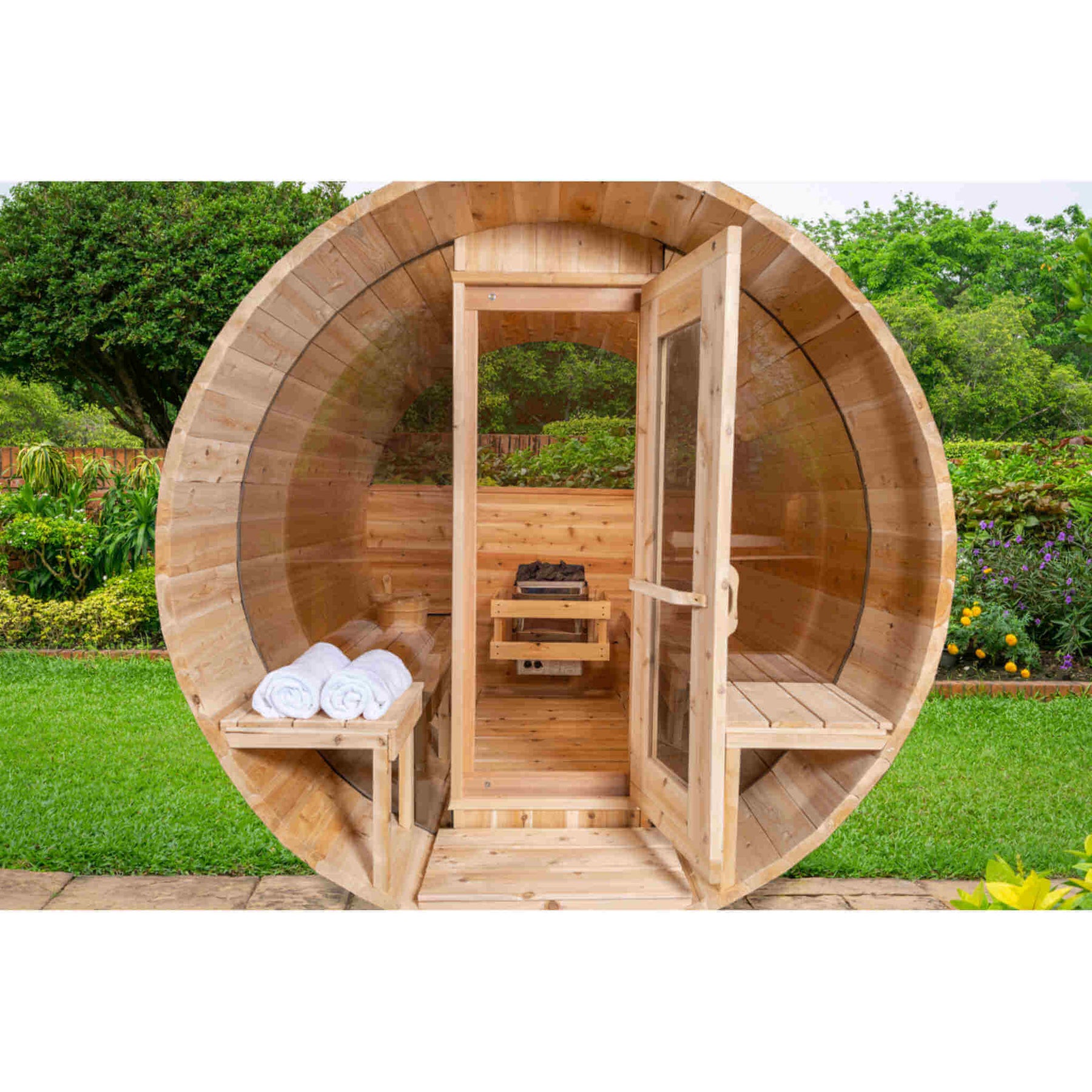 Dundalk CT Tranquility 6 Person Barrel Sauna CTC2345
