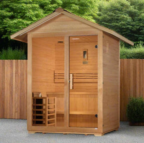 Golden Designs "Arlberg" 3 Person Traditional Outdoor Sauna GDI-8103-01