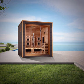Golden Designs Visby 3 Person Hybrid Outdoor Sauna GDI-8223-01