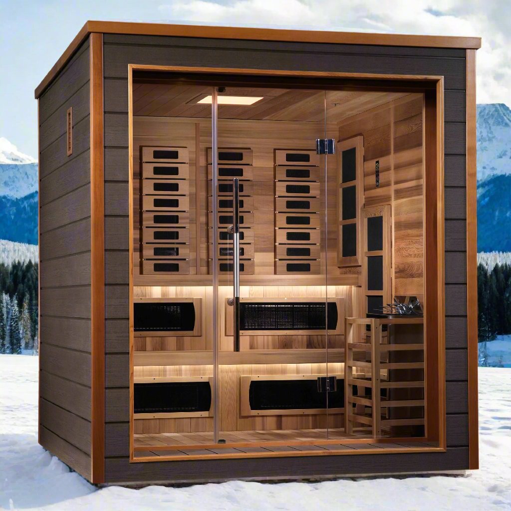 Golden Designs Karlstad 6 Person Hybrid Outdoor Sauna GDI-8226-01