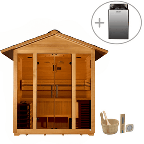 Golden Designs "Vorarlberg" 5 Person Traditional Outdoor Sauna GDI-8105-01
