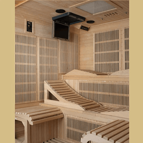 Golden Designs "Monaco" 6-person PureTech™ Near Zero EMF FAR Infrared Sauna - GDI-6996-01