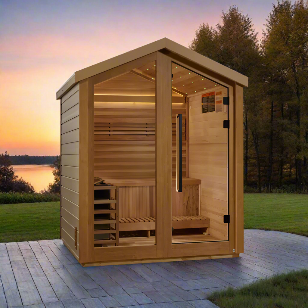 Golden Designs Savonlinna 3 Person Outdoor Traditional Sauna GDI-8503-01