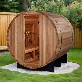 Golden Designs "St. Moritz" 2 Person Barrel Traditional Sauna  GDI-B002-01