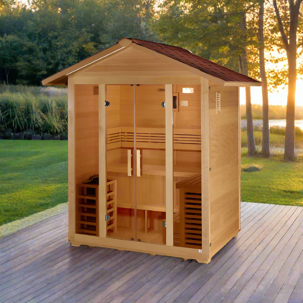 Golden Designs "Vorarlberg" 5 Person Traditional Outdoor Sauna GDI-8105-01