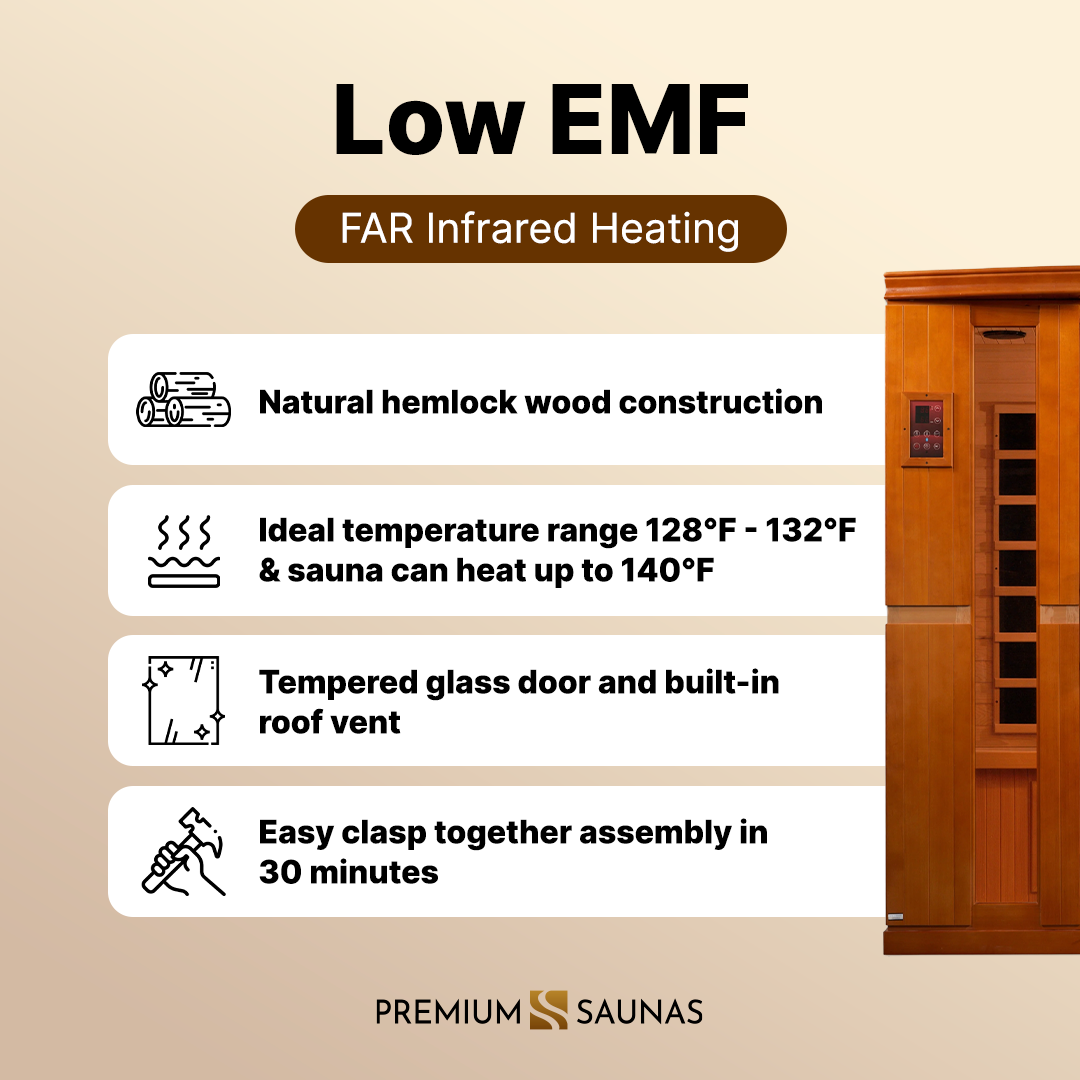 Dynamic "Bergamo" 4-person Low EMF FAR Infrared Sauna DYN-6440-01