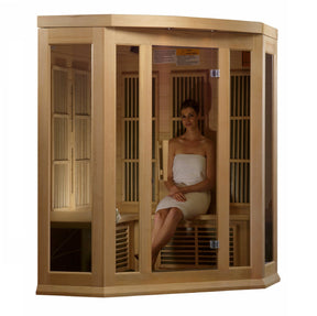 Maxxus 3-Person Low EMF FAR Infrared Sauna Canadian Hemlock MX-K356-01