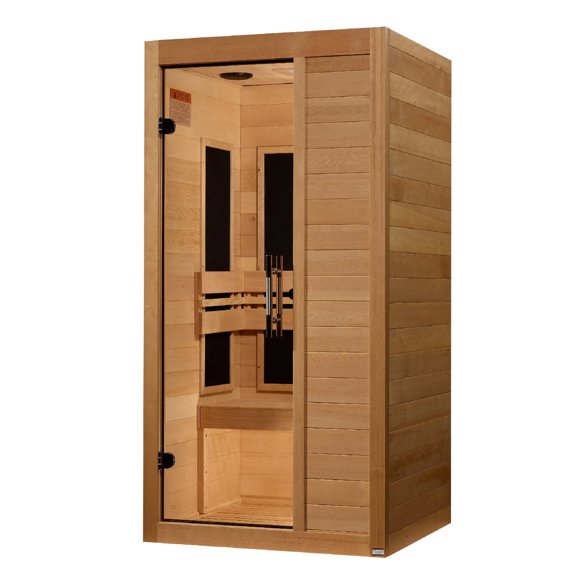 Maxxus 1-Person S-Line Ultra Low EMF FAR Infrared Sauna - Canadian Hemlock MX-S106-01-ULEMF