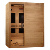 Maxxus 3-Person S-Line Low EMF FAR Infrared Sauna - Canadian Hemlock MX-S306-01