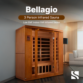 Dynamic "Bellagio" 3-person Low EMF FAR Infrared Sauna - DYN-6306-02
