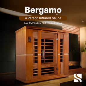 Dynamic "Bergamo" 4-person Low EMF FAR Infrared Sauna DYN-6440-01